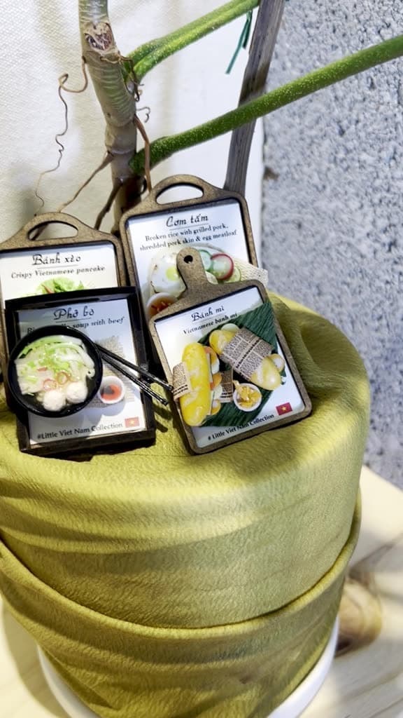 Nha Tin Miniature Com Tam Saigon Authentic Vietnamese Dish Model